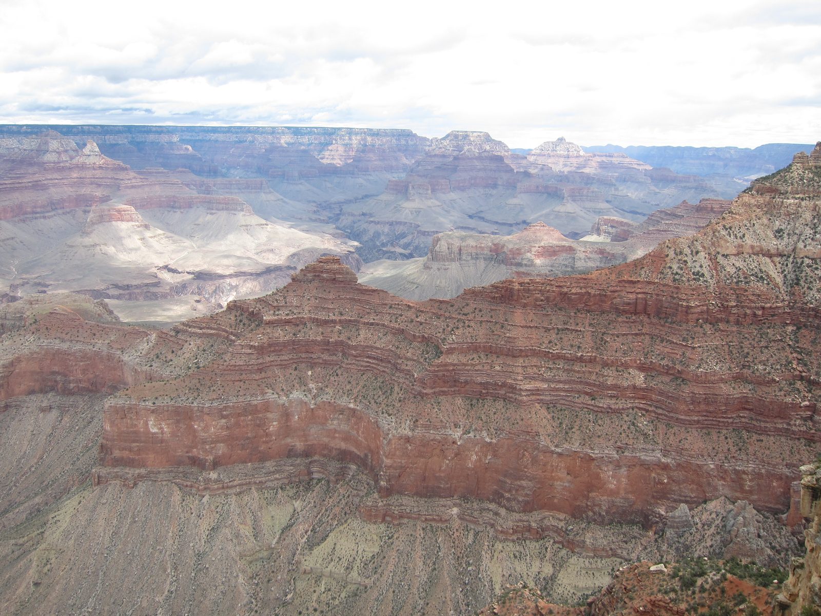 It was a cloudy day and the scene kept shifting as sun hit certain peaks.